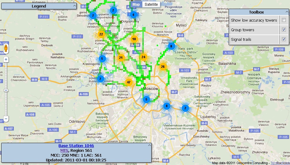 SASGIS - Веб-картография и навигация » Архив блога » Карта сотовыхтелефонных вышек