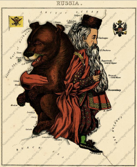 Россия 1868 год (карикатура)