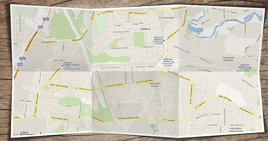 Бумажная карта Гугл