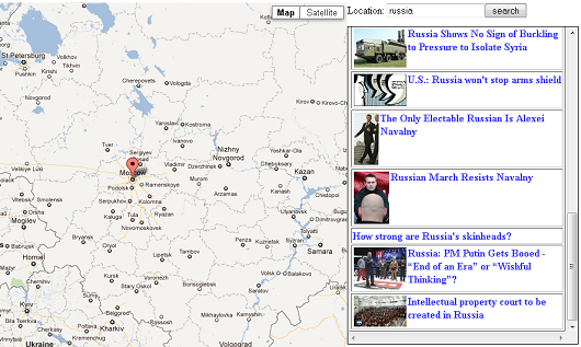 Новости на Google Maps (Навальный)